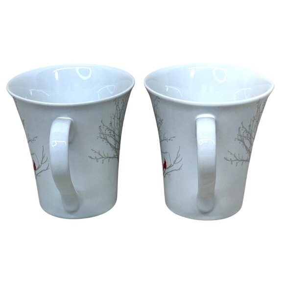 4 Pieces Noble Excellence Red Bird Cardinal Salad Plates Mugs - Picture 3 of 10